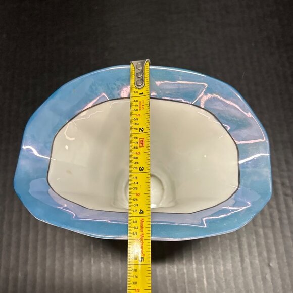 Vintage Meito China Japanese Flared Vase Porcelain Floral Motif Painted Japan - Picture 9 of 10